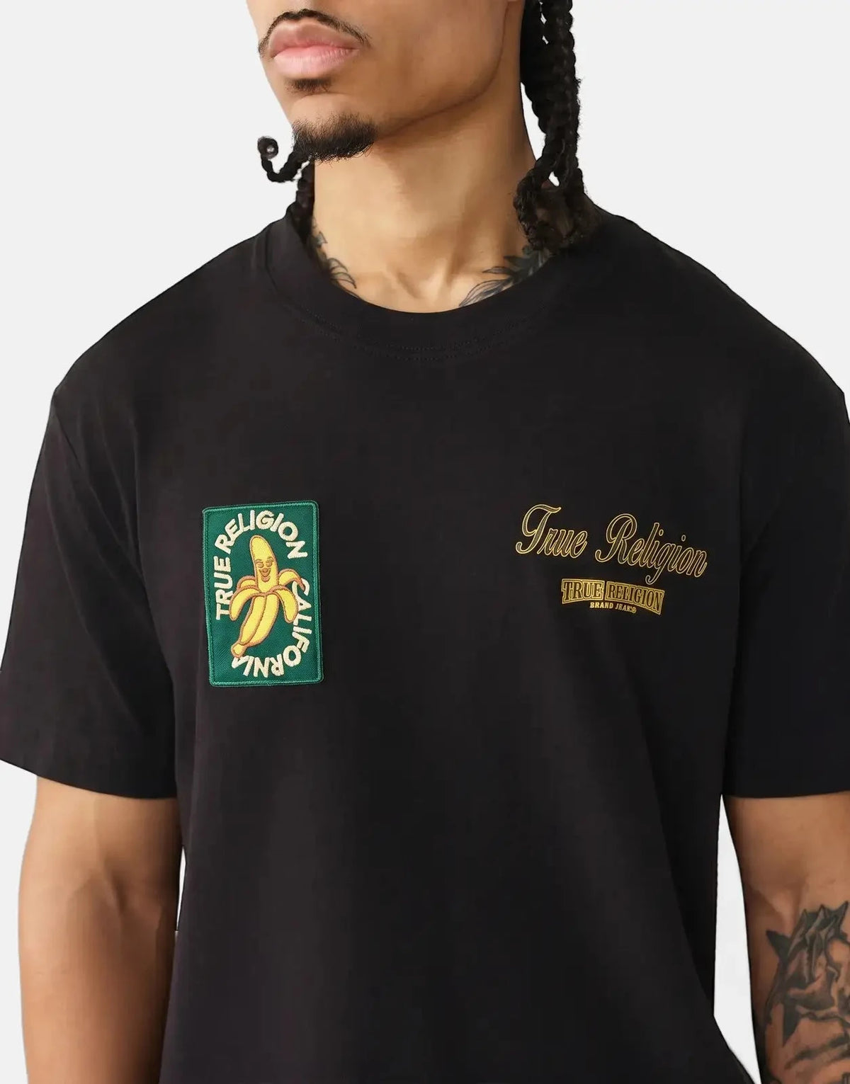 True Religion Orchard Stamp T-Shirt Black - Subwear