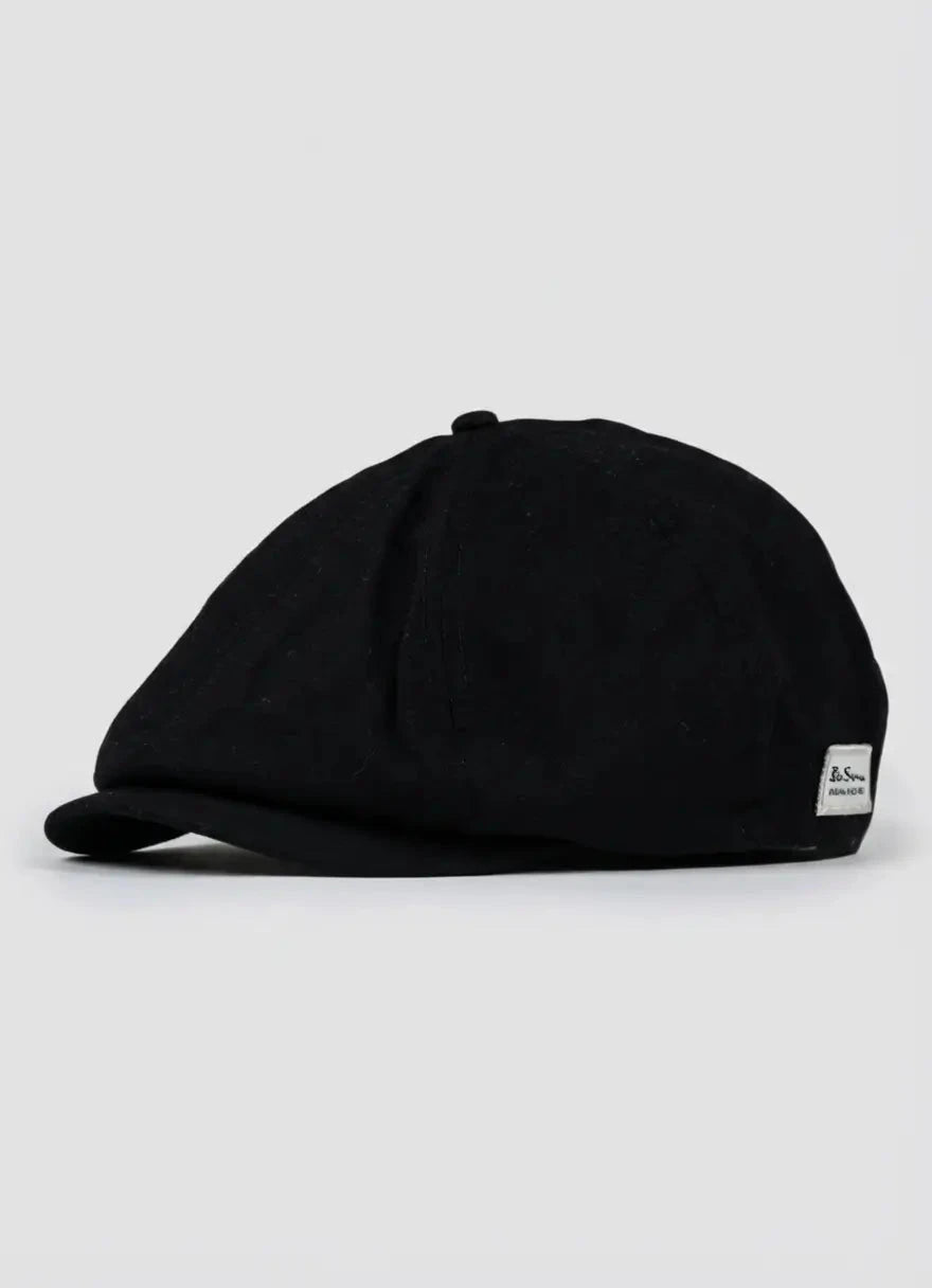 Ben Sherman Ivy Linen Black Hat - Subwear