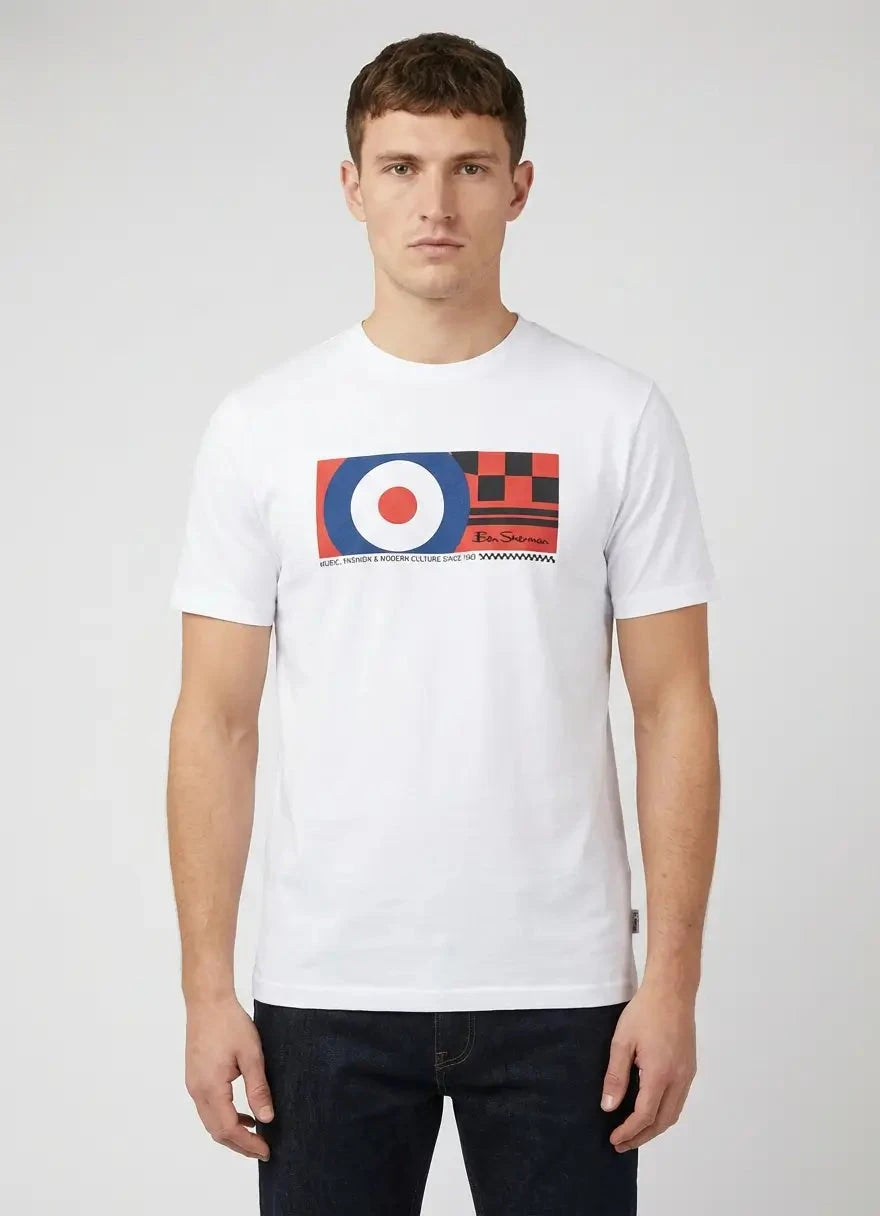 Ben Sherman Knockout White T-Shirt - Subwear