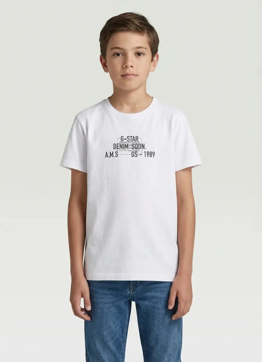 G-Star RAW Boys Base White T-Shirt - Subwear