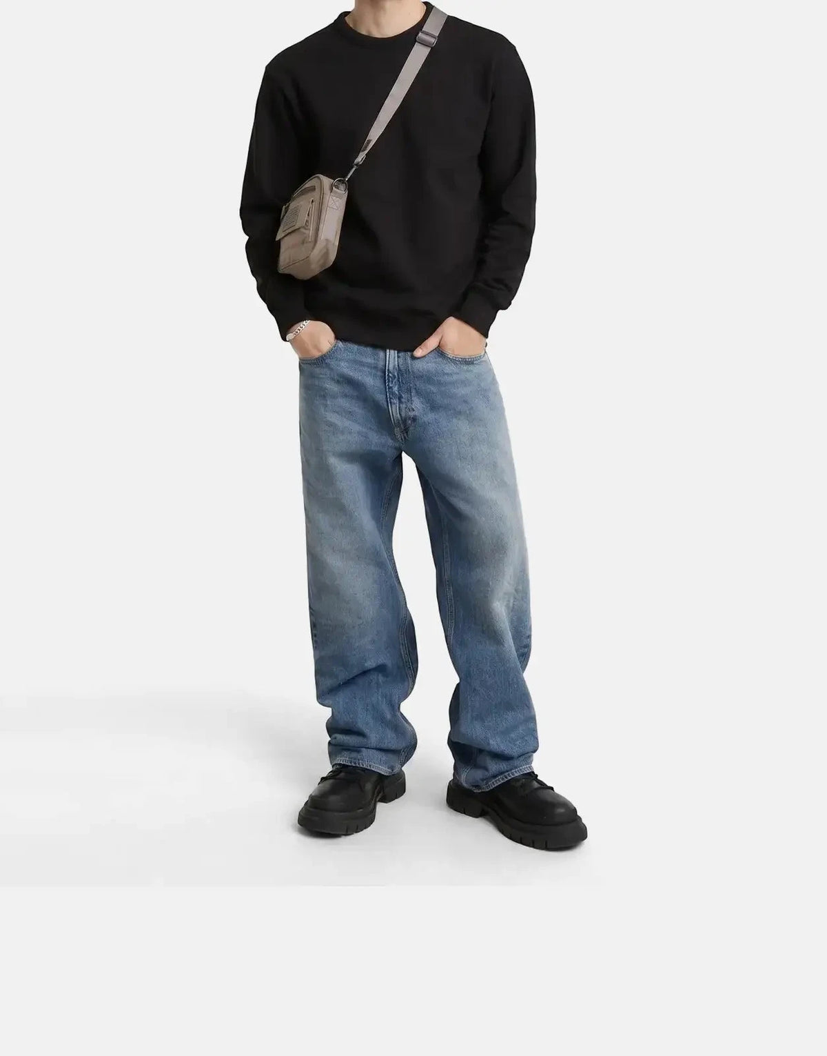 G-Star RAW Essential Relaxed Black Sweatshirt - Subwear