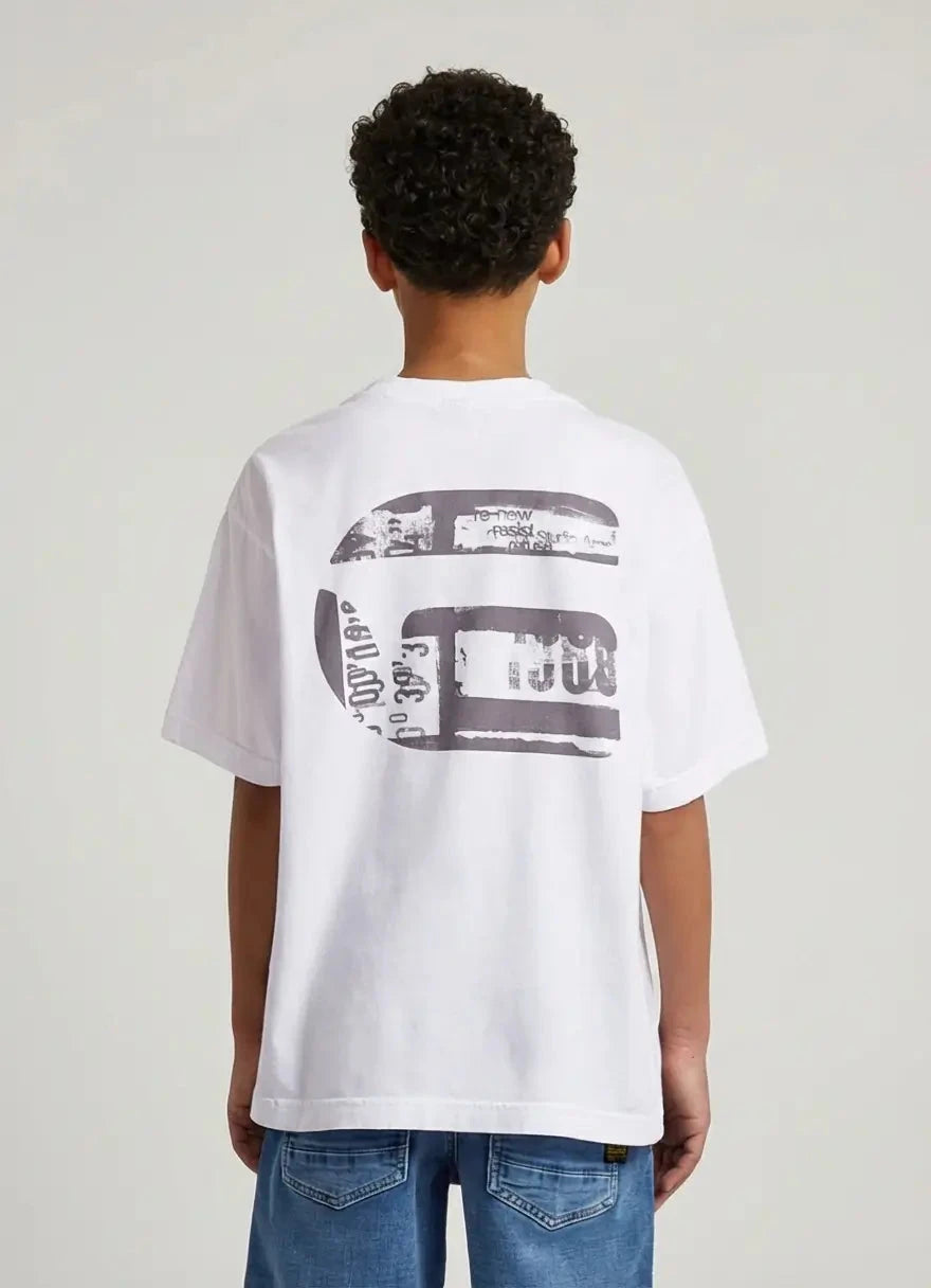 G-Star RAW Kids Oversized White T-Shirt - Subwear