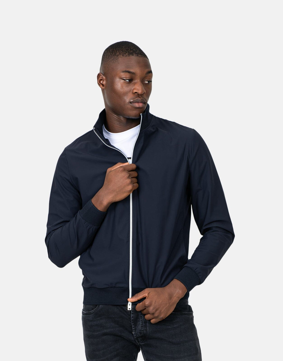 Les Hommes Tech Blue Jacket - Subwear