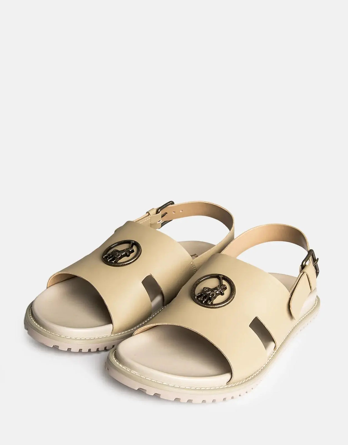 Polo Moulded Trim Taupe Mens Sandals - Subwear
