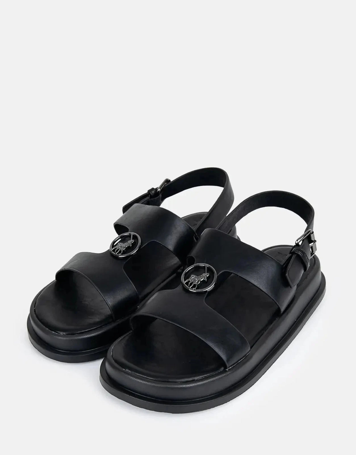 Polo Girls Moulded Trim Black Kids Sandal - Subwear