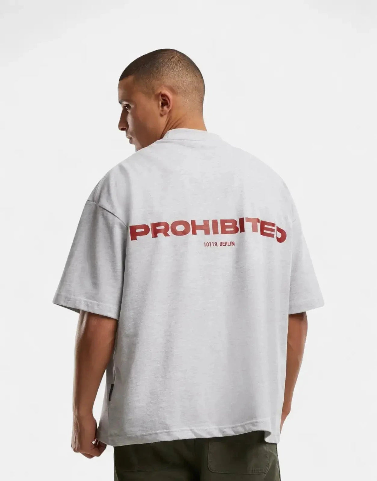 Prohibited 10119 Grey Melange T-Shirt - Subwear