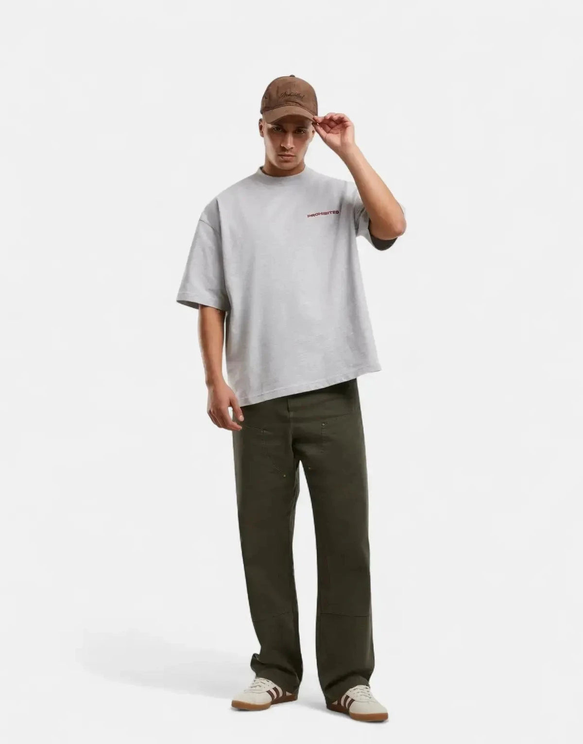 Prohibited 10119 Grey Melange T-Shirt - Subwear