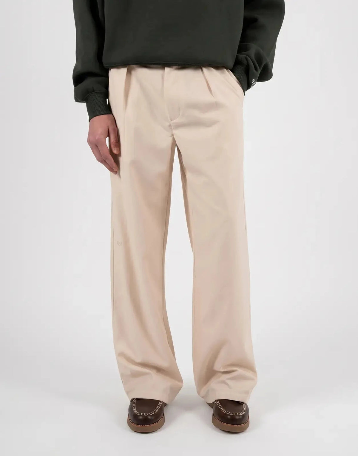 Prohibited Pleated Cream Vintage Pants - Subwear
