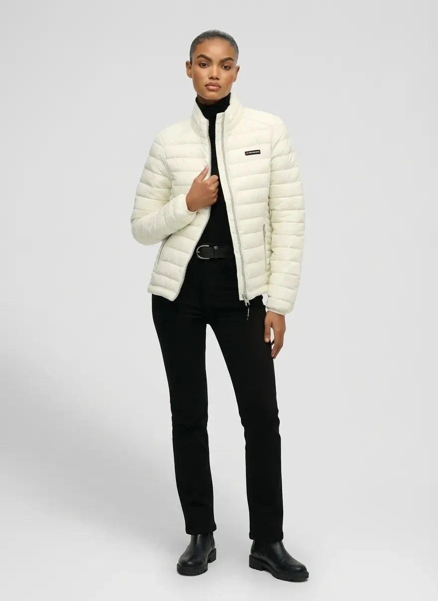 Superdry Fuji lite Puffer Jacket Off-White - Subwear